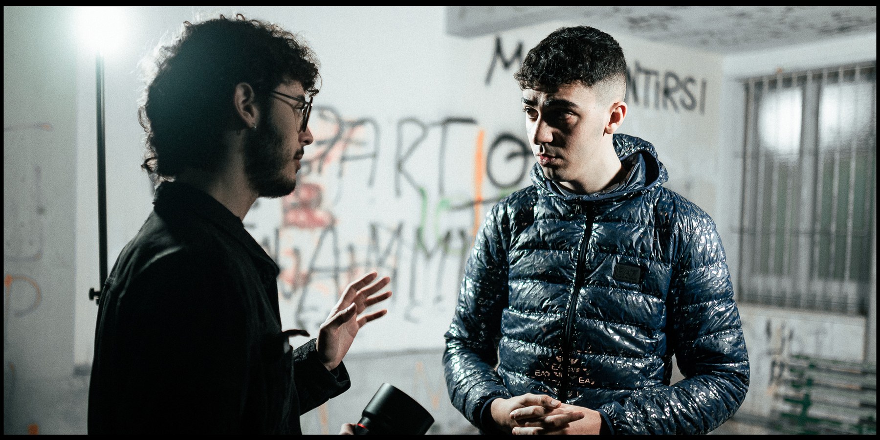Marco Morg directing on set